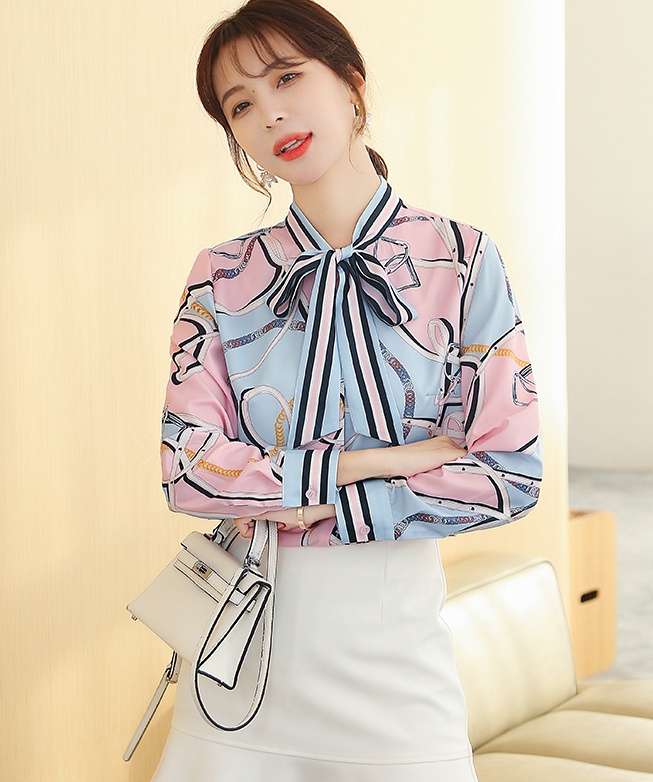 Elegant loose chiffon shirt Korean style grace shirt