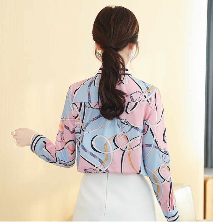 Elegant loose chiffon shirt Korean style grace shirt