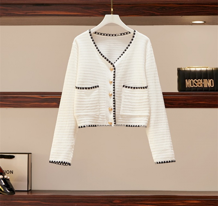 Slim knitted fat sister cardigan for women