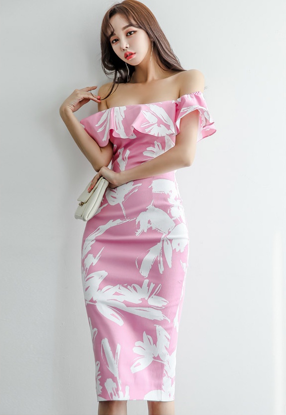 Fashion Korean style dress slim temperament formal dress