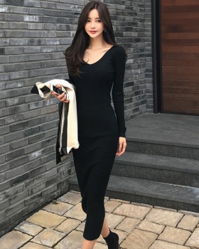 Sexy hip dress Korean style autumn and winter T-back for women