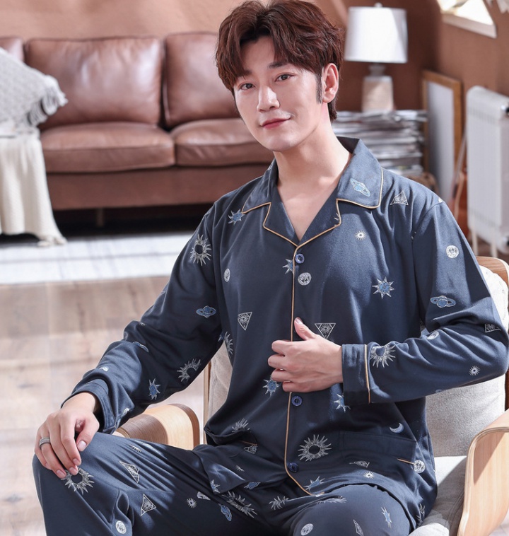 Loose cotton Casual pajamas a set for men