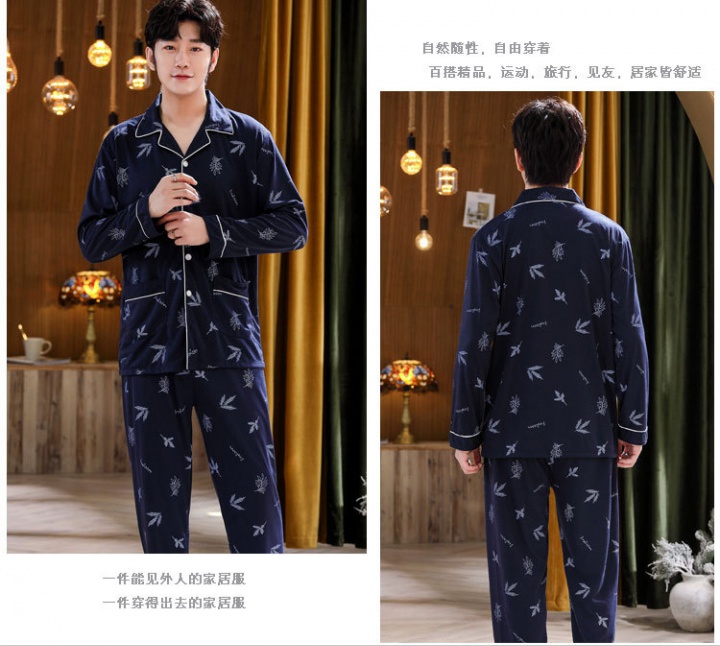 Cotton loose autumn homewear Casual pajamas 2pcs set
