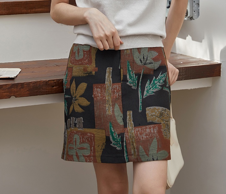 High waist slim skirt student retro short skirt