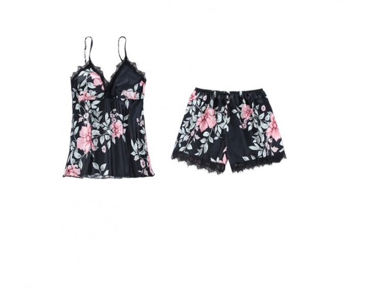 Large yard spring and summer shorts sling pajamas 2pcs set