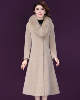 Fox fur collar coat Korean style fur coat