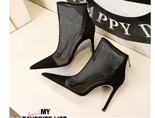 Hollow short boots sexy high-heeled shoes for women
