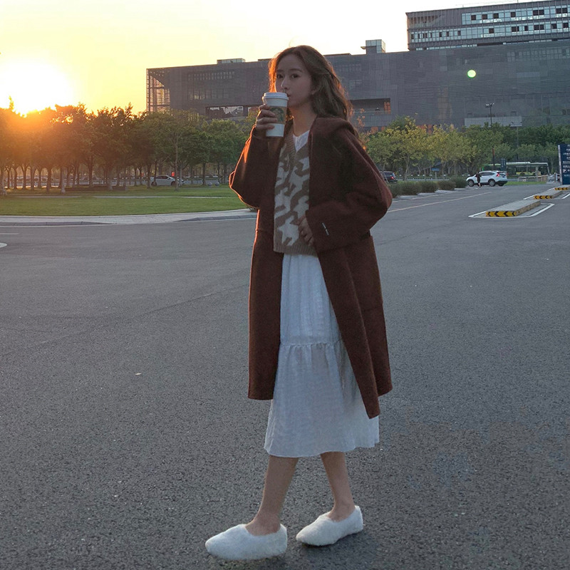 V-neck Korean style waistcoat knitted autumn vest for women
