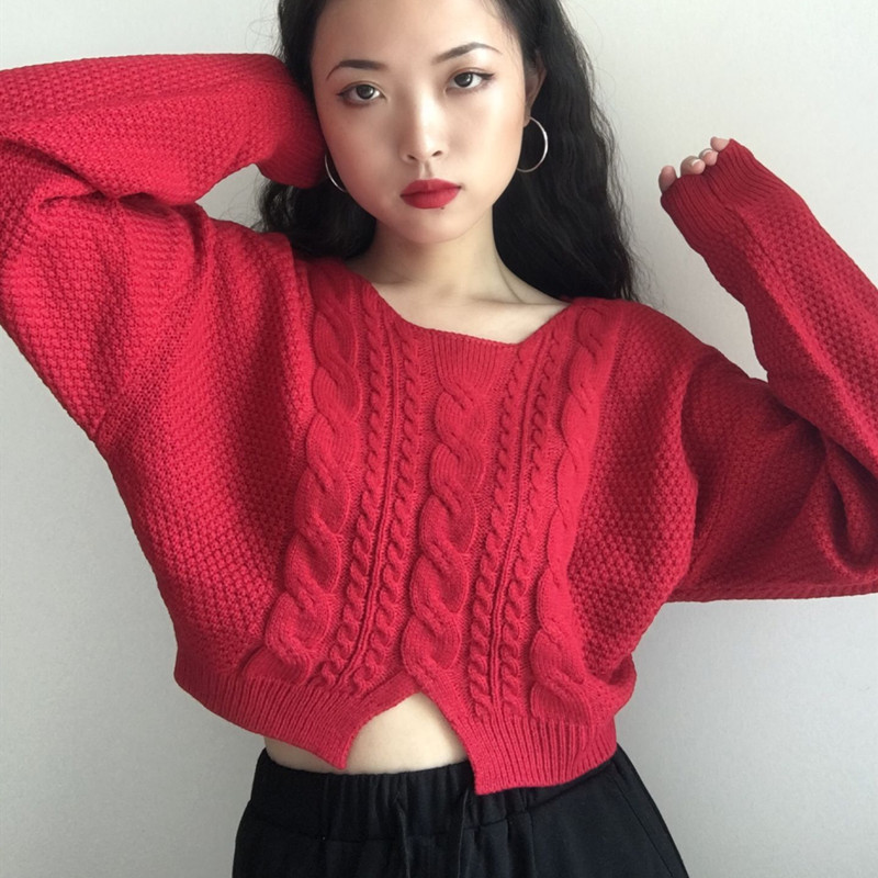 Pullover wears outside sweater loose tops for women