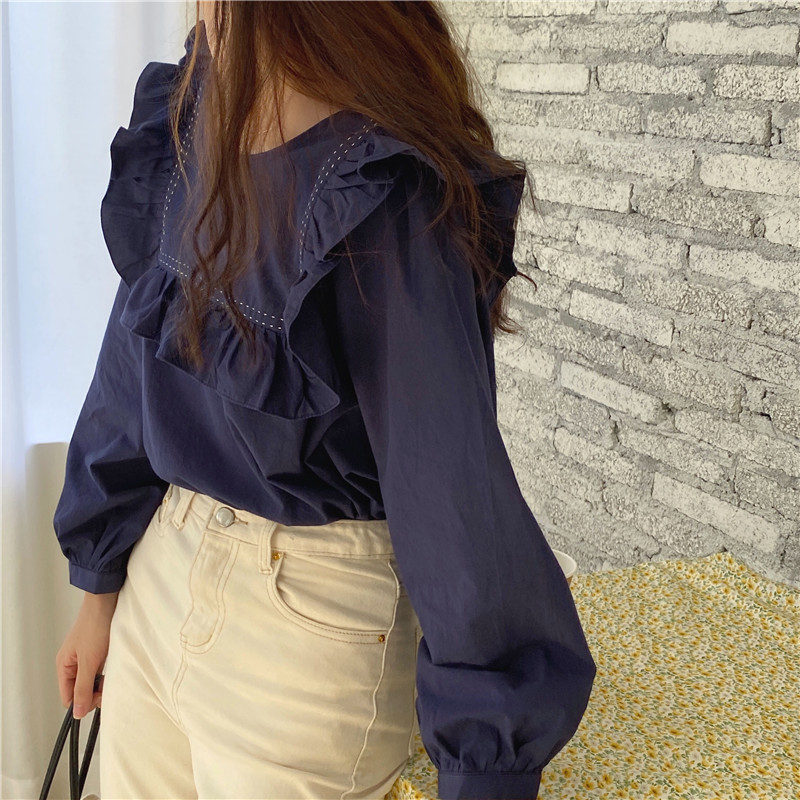 Korean style long sleeve autumn shirt