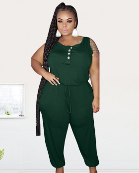 Loose Casual jumpsuit knitted large yard leotard for women