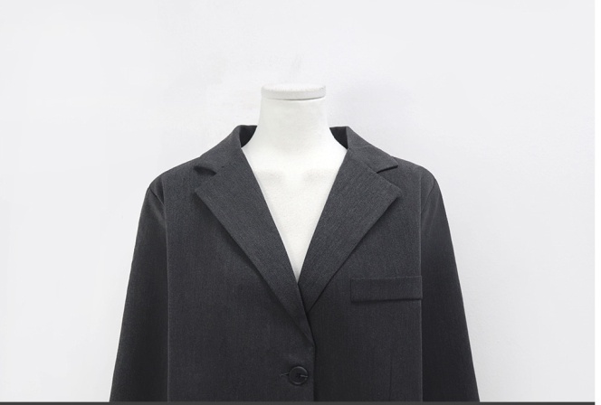 Single-breasted Korean style coat all-match business suit