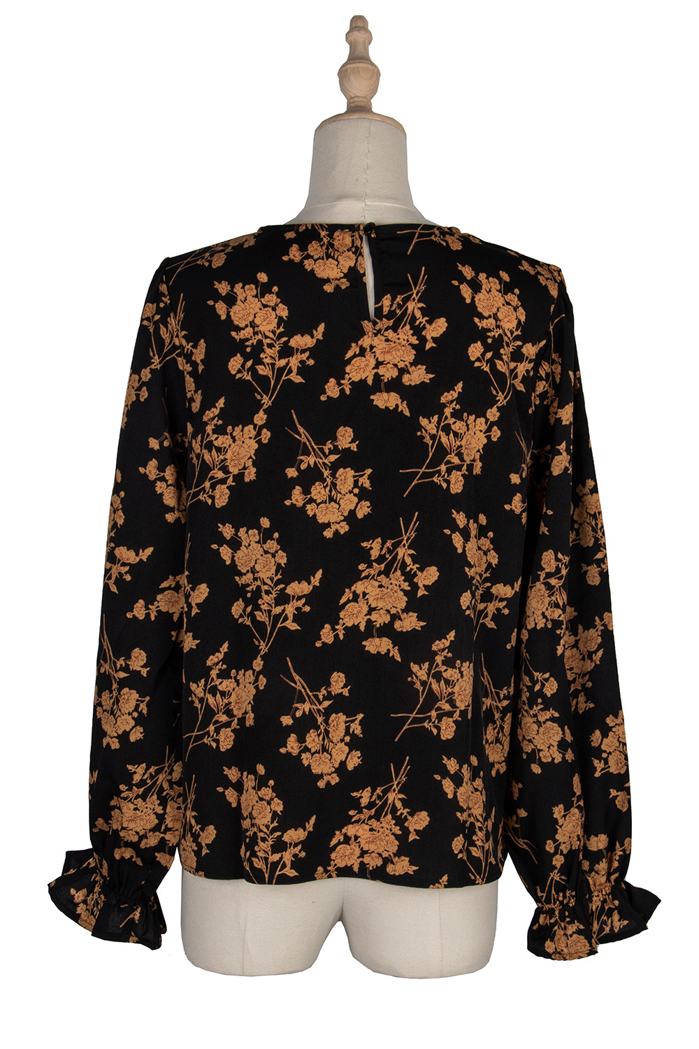 Printing chiffon autumn and winter tops for women