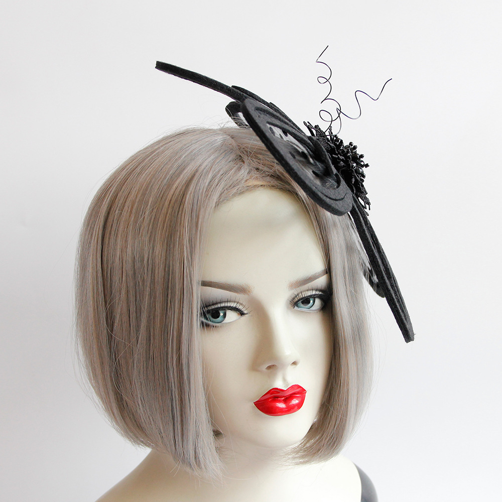 Hairpin exaggeration colors hair accessories stage host hat