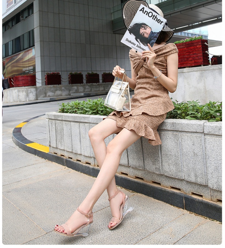 Cingulate high-heeled shoes sandals for women