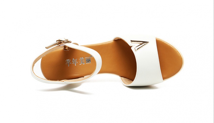Fashion summer sandals middle-heel platform for women
