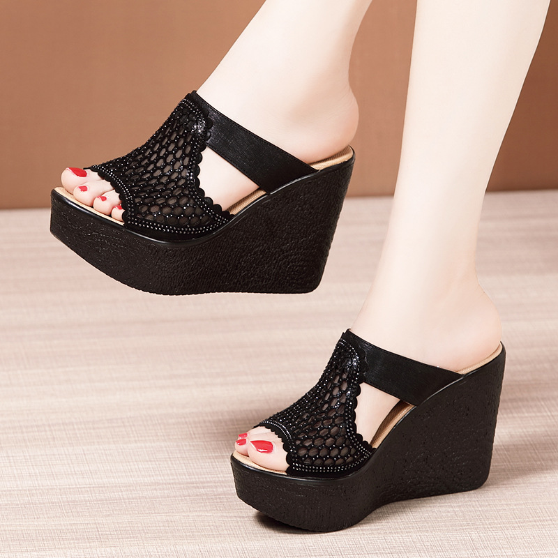 Thick crust slippers fashion platform for women