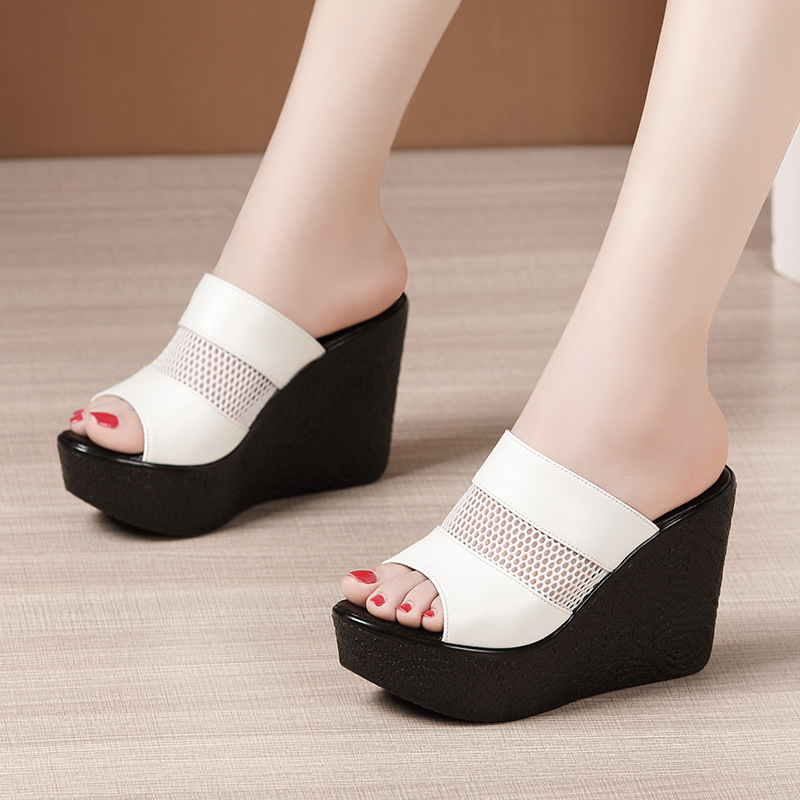 Heighten fashion slippers high-heeled trifle platform for women