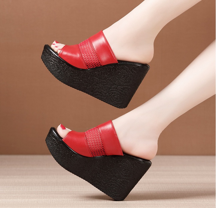 Heighten fashion slippers high-heeled trifle platform for women