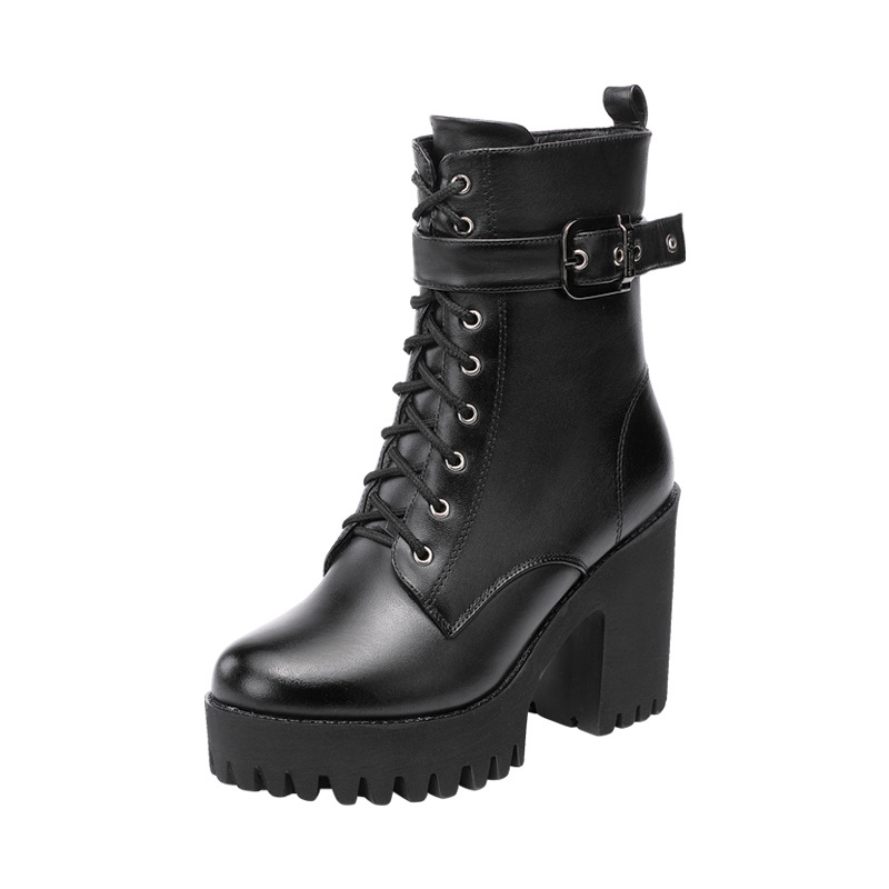 British style martin boots half Boots for women