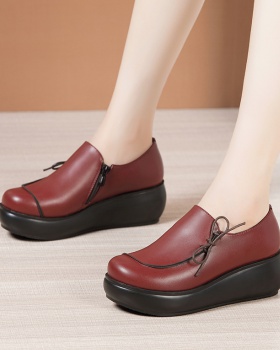 Large yard thick crust shoes autumn and winter platform for women