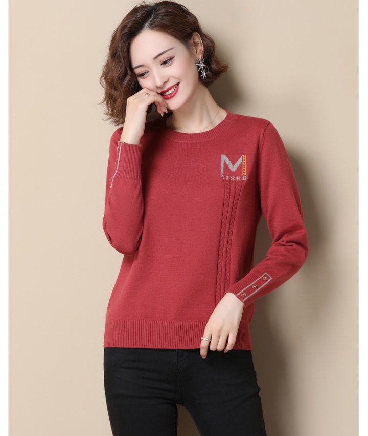 Pullover bottoming shirt wears outside tops for women