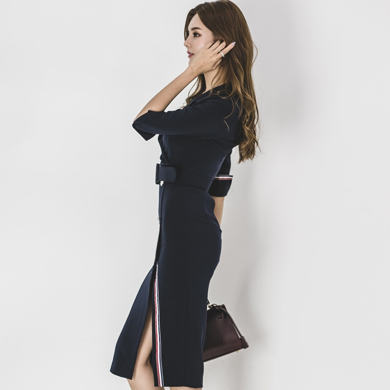 Package hip dress slim business suit for women