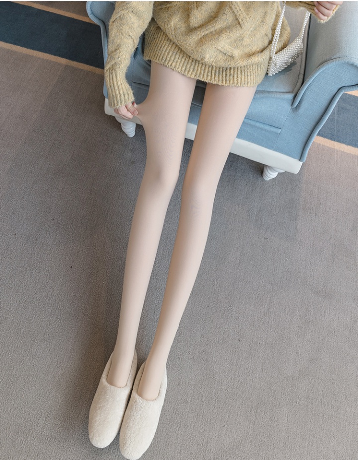 Spring and autumn thick leggings nude color tights