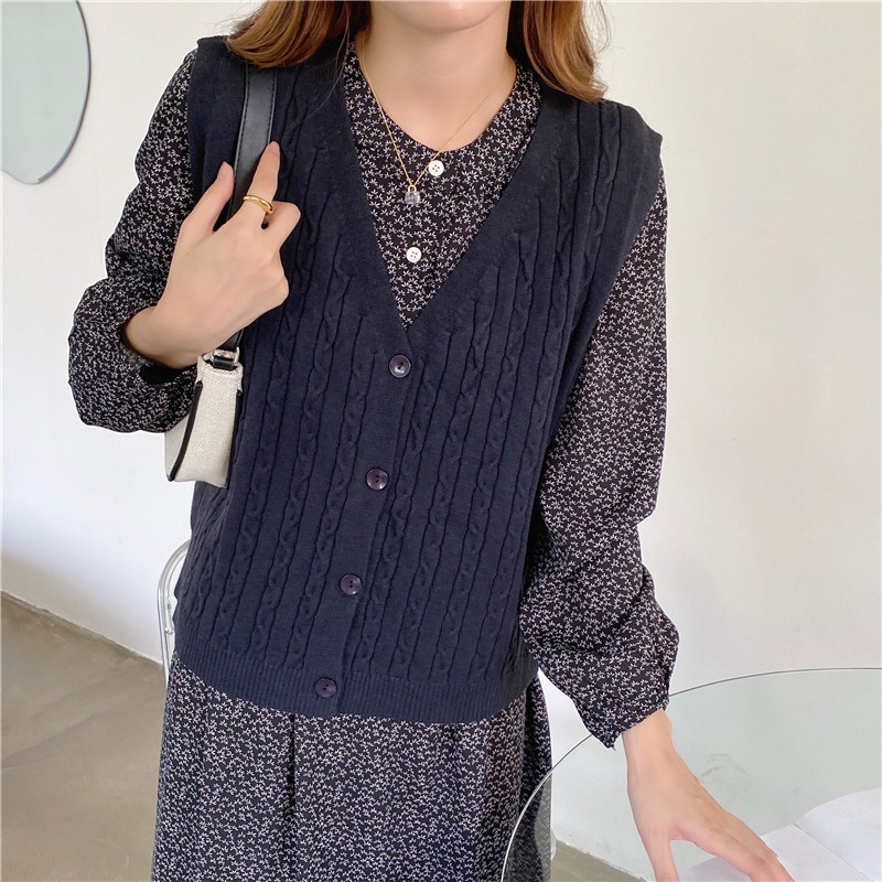 Korean style V-neck sweater breasted all-match cardigan