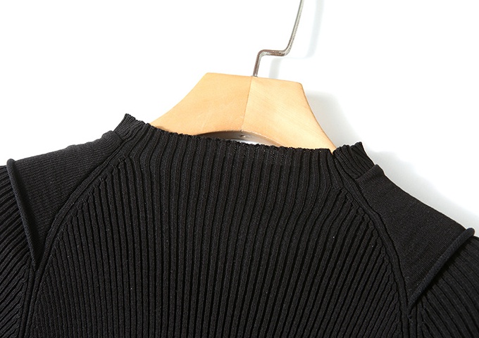 Round neck dress printing sweater a set