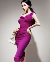 Autumn and winter package hip dress slim formal dress
