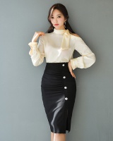 Fashion slim skirt high waist Korean style shirt