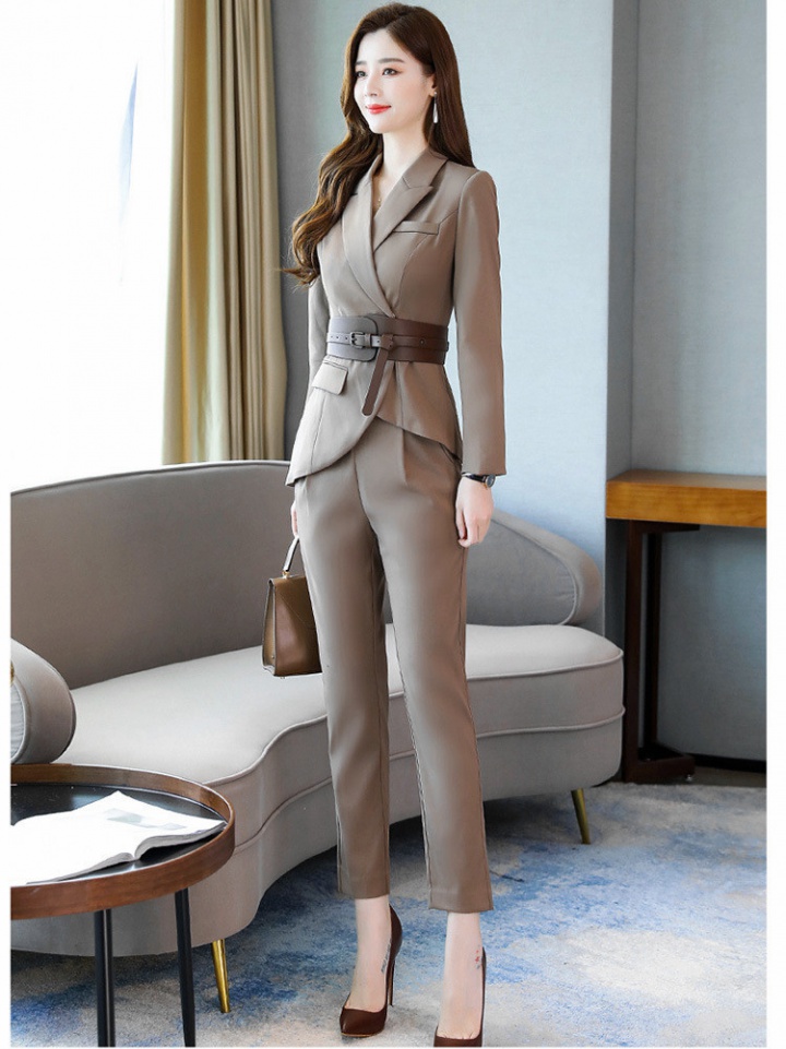 Casual pencil pants temperament business suit 2pcs set