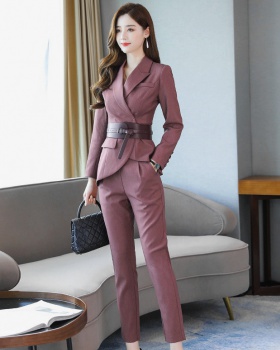 Casual pencil pants temperament business suit 2pcs set