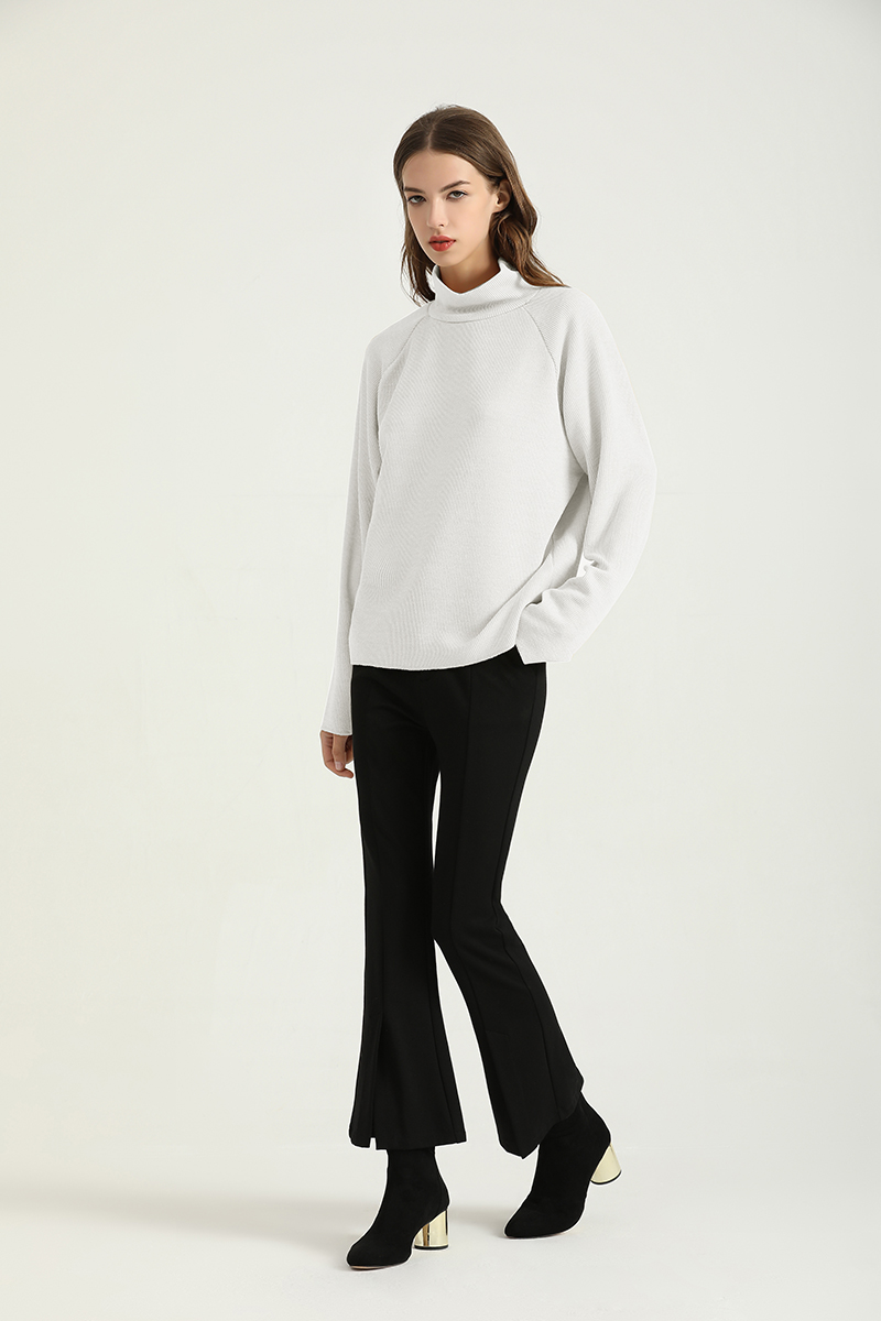 Loose five colors long sleeve high collar sweater