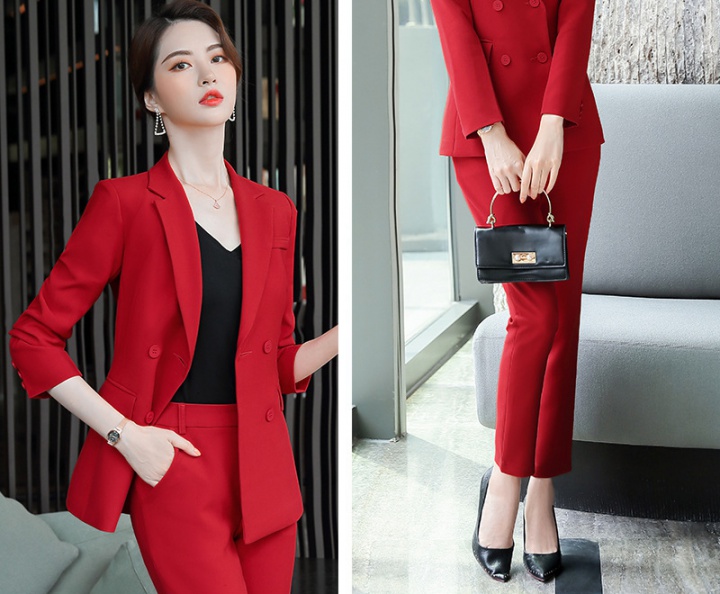 Fashion and elegant coat business suit 2pcs set