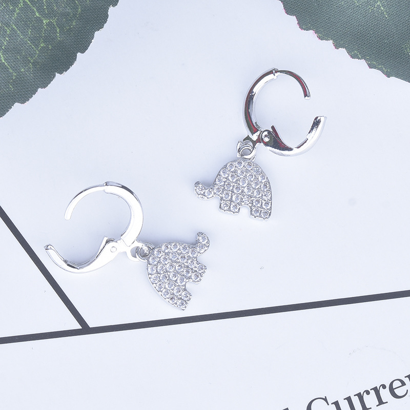Elephants earrings sterling silver stud earrings