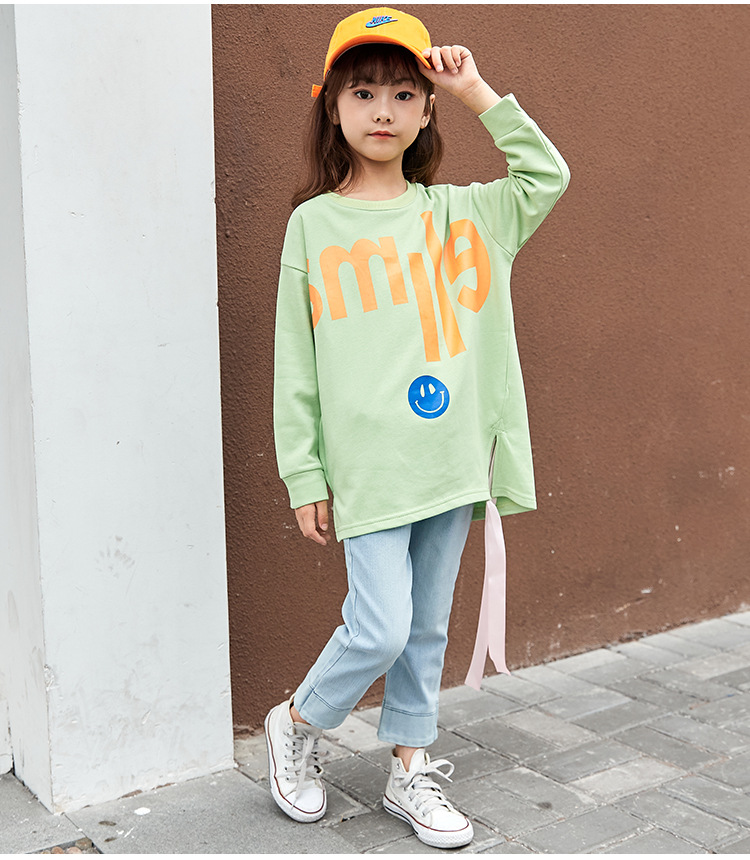 Long sleeve T-shirt Korean style hoodie 2pcs set