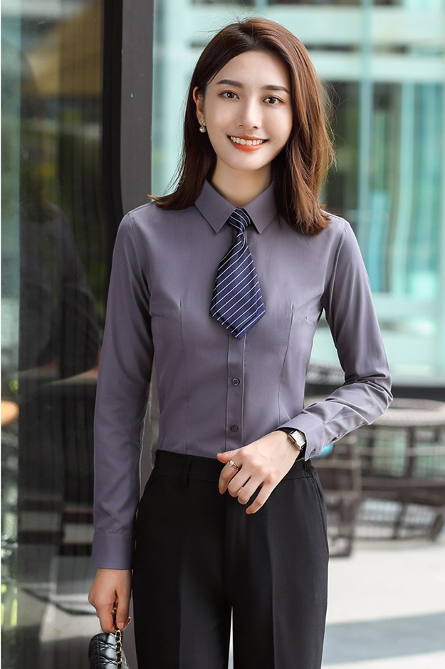 Cotton business suit temperament shirt for women