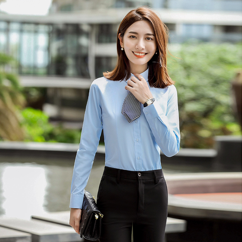 Cotton business suit temperament shirt for women