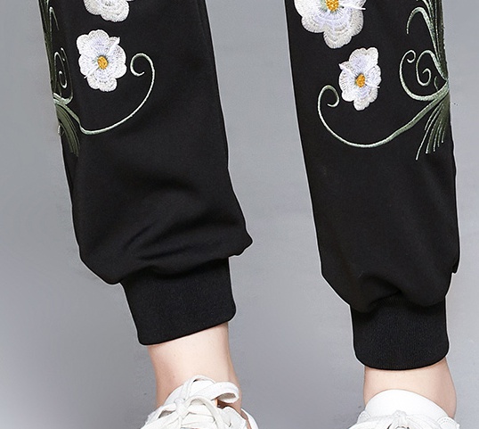 European style loose long pants 2pcs set for women