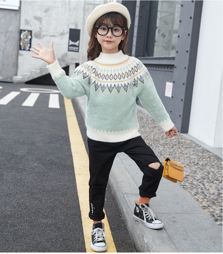 Korean style sweater Western style leggings 2pcs set