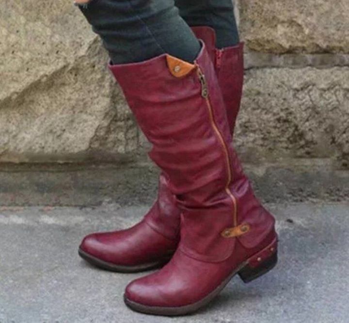 Large yard European style flat winter boots