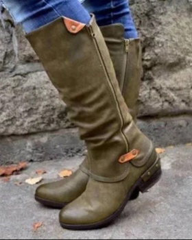 Large yard European style flat winter boots