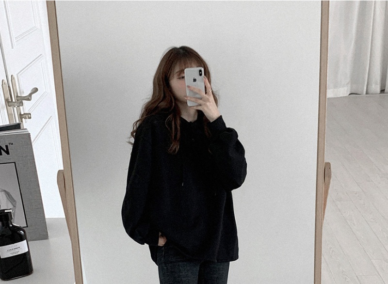 Hooded pullover Korean style long sleeve hoodie