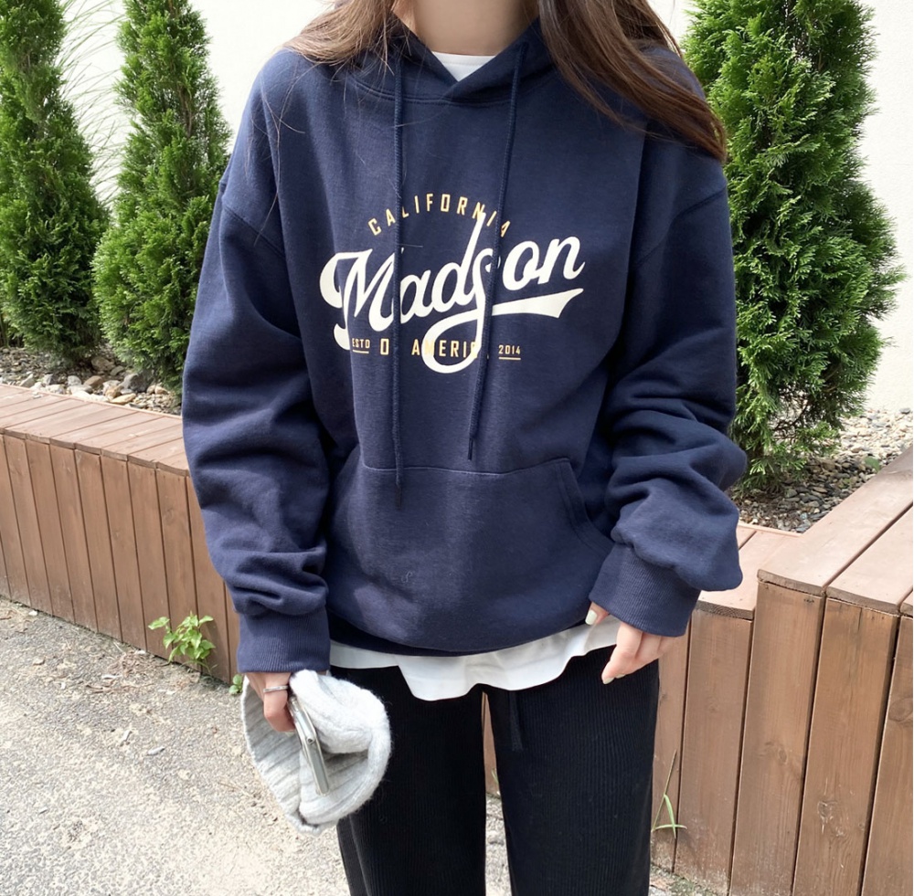 Hooded winter all-match Korean style Casual loose hoodie