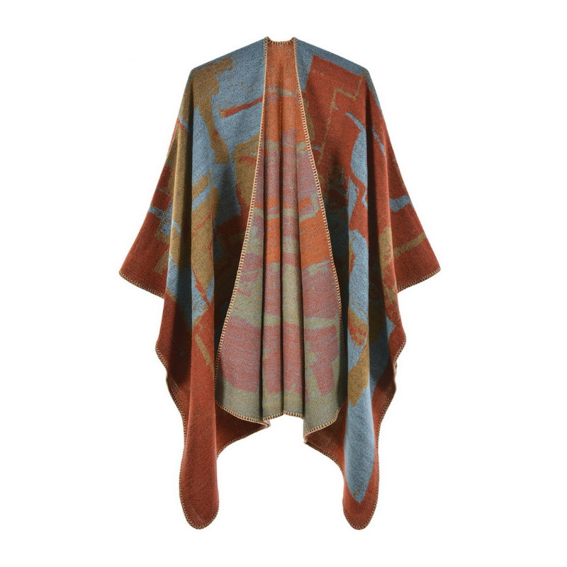 National style art shawl autumn and winter thermal scarves