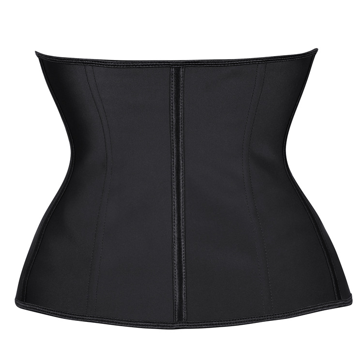 Rubber zip corset fitness underwear for women