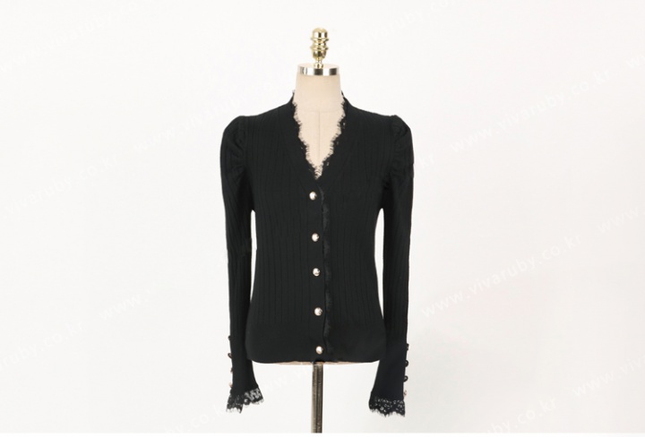 Slim Korean style V-neck uniform temptation tops 2pcs set