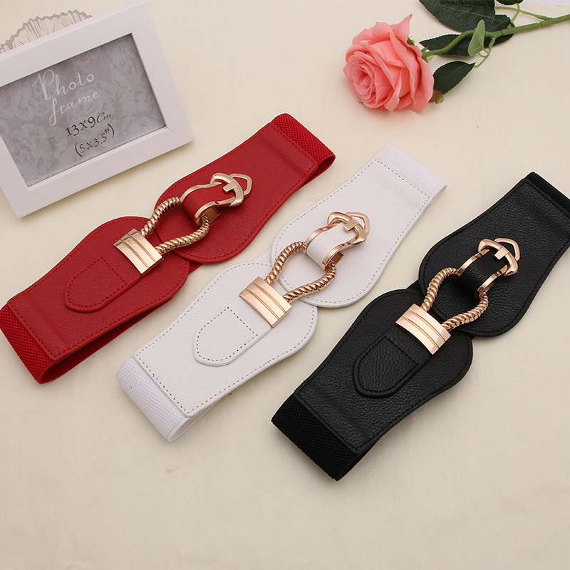 Fashion belt all-match dress for women